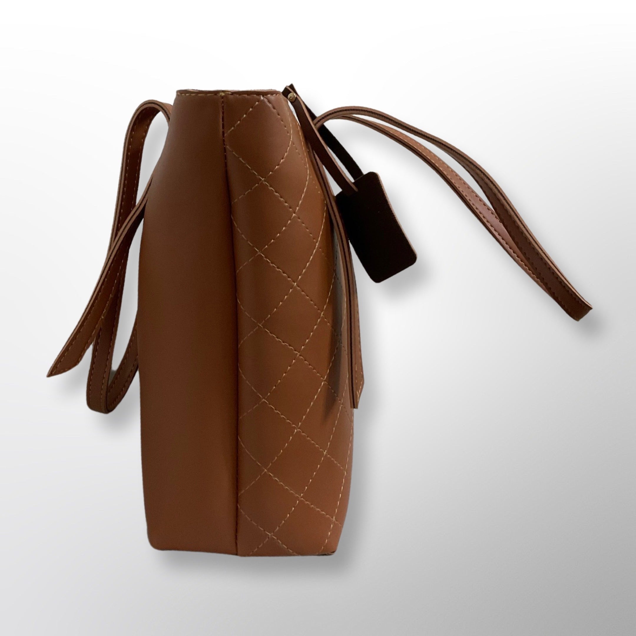 Sofia Light Brown Shoulder Tote Bag