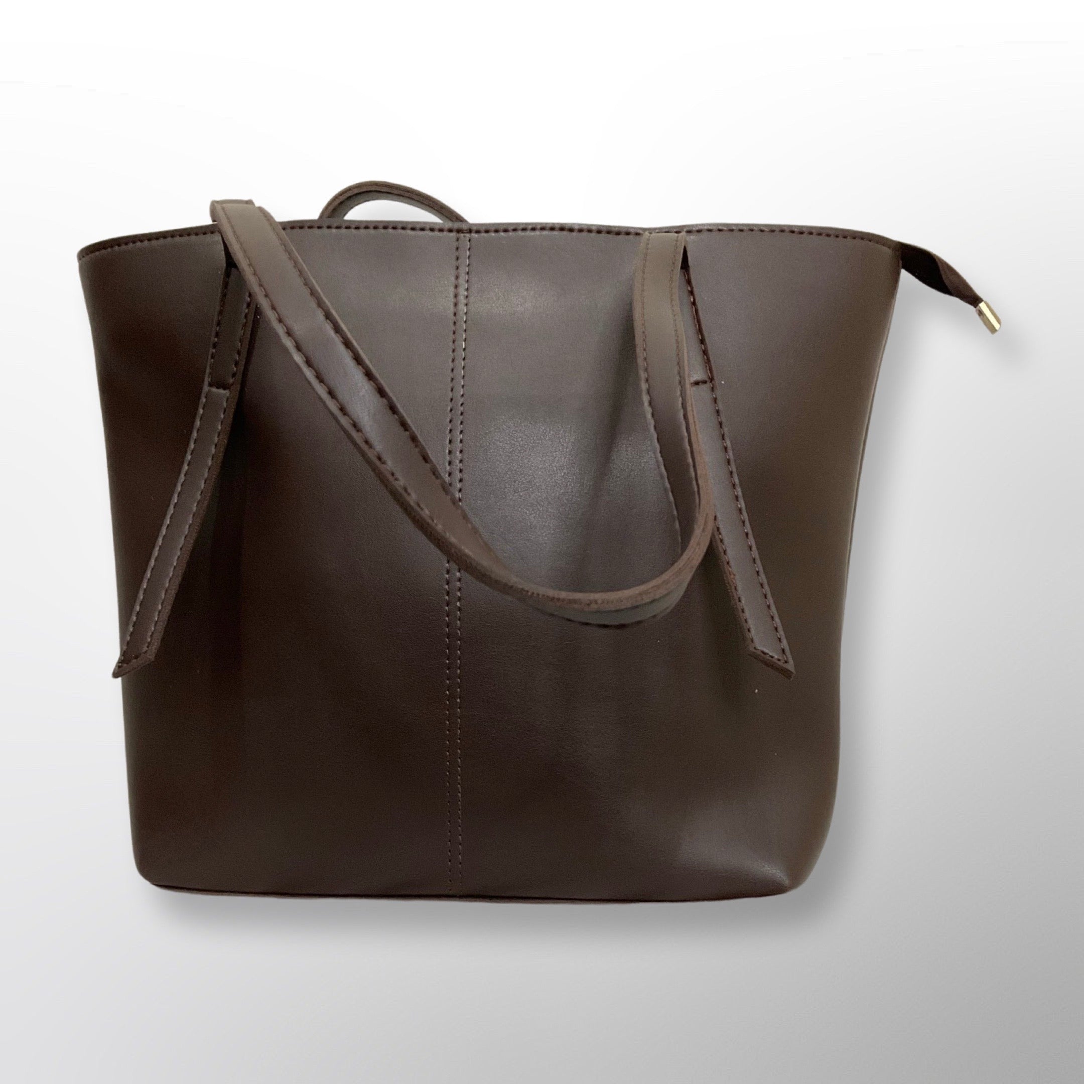 Sofia Brown Shoulder Tote Bag
