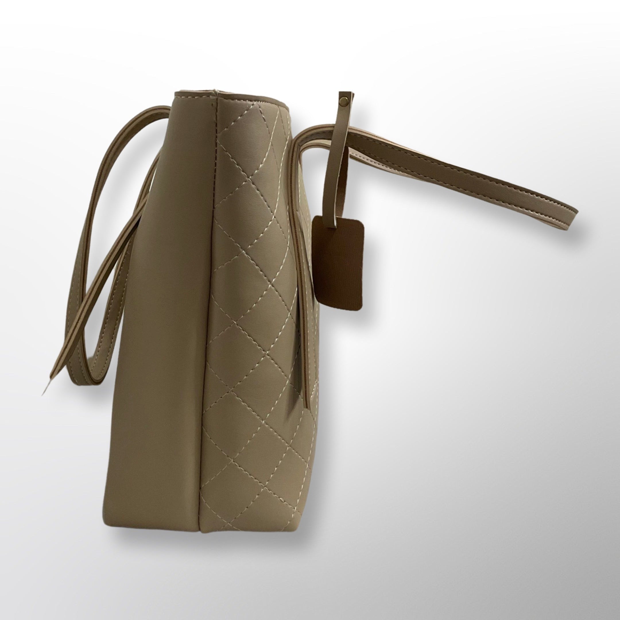 Sofia Beige Shoulder Tote Bag