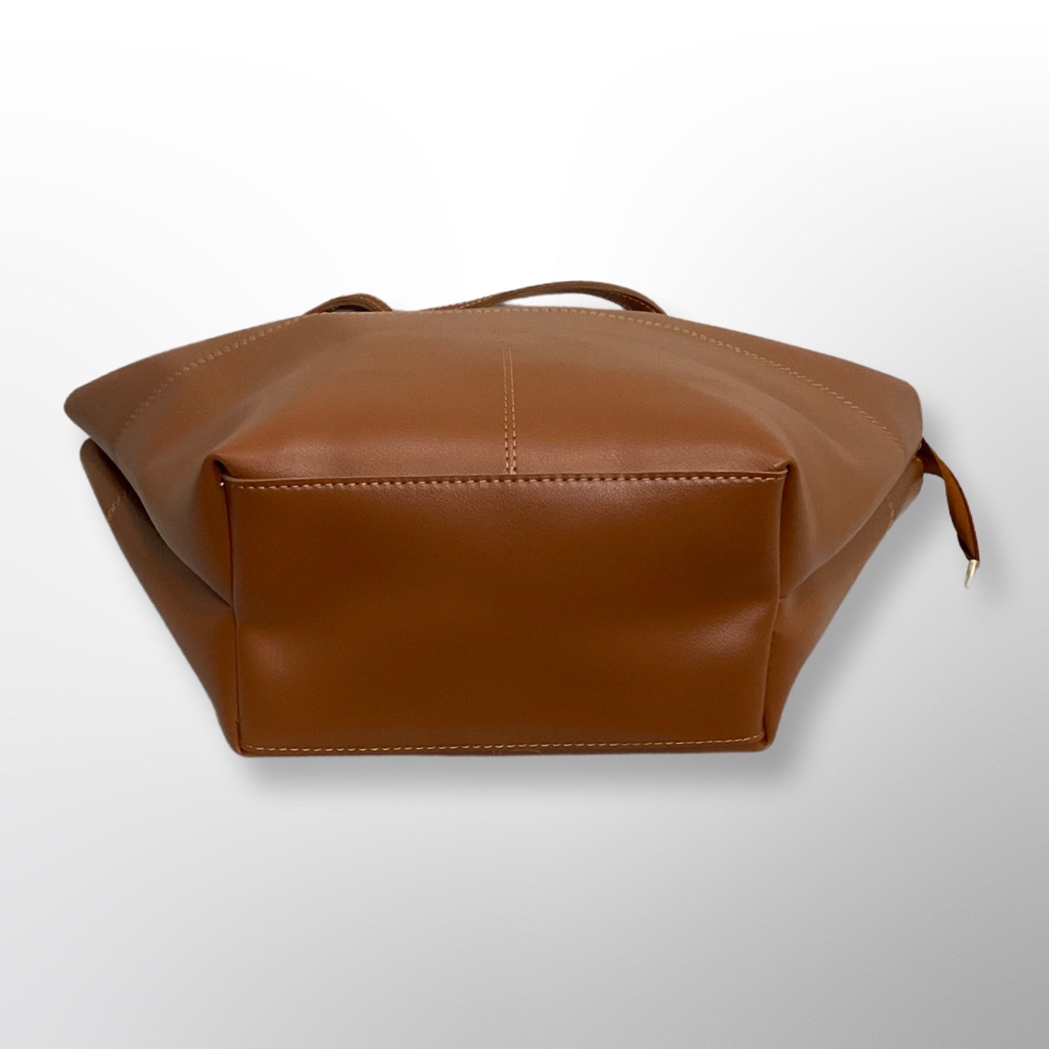 Carly Brown Shoulder Tote Bag