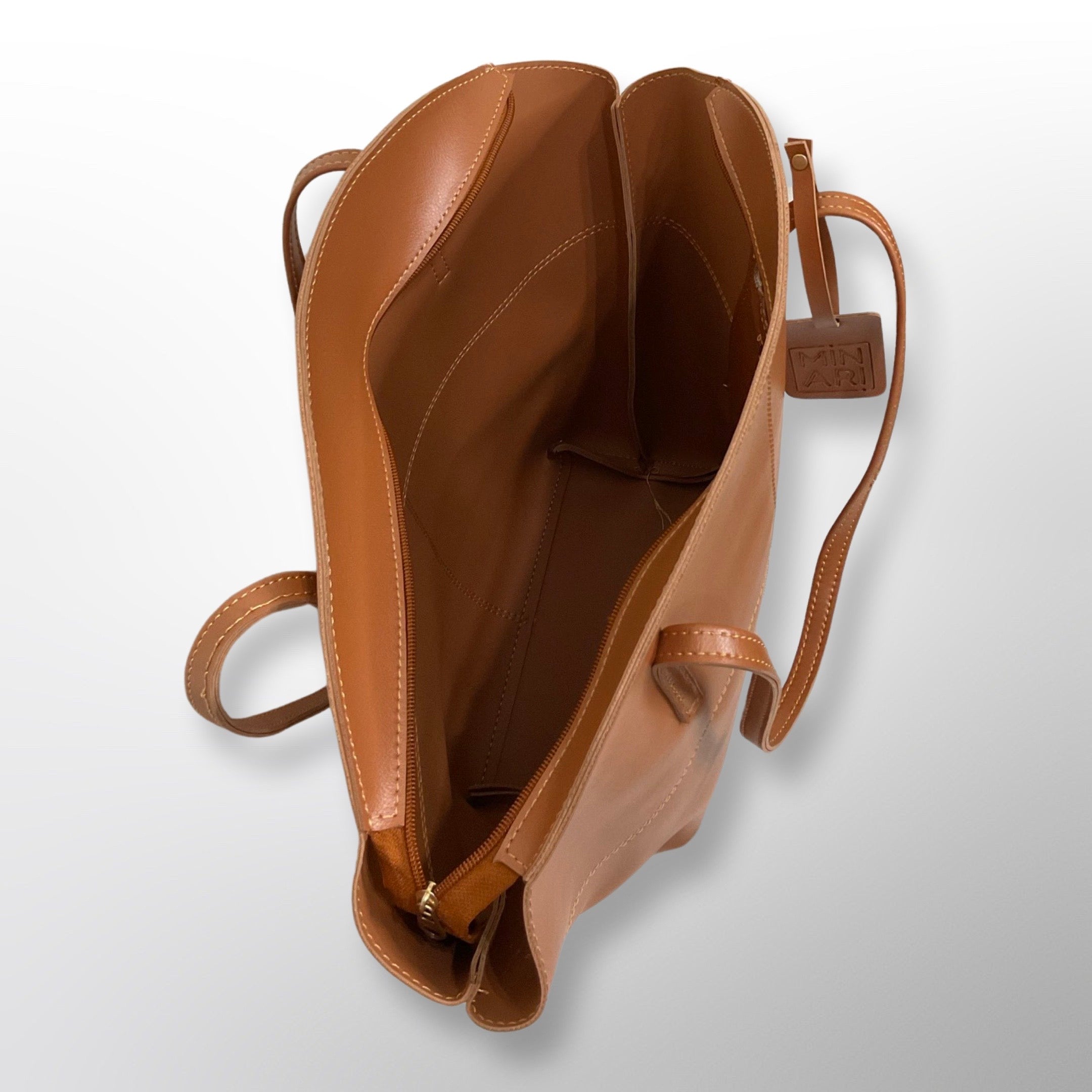 Carly Brown Shoulder Tote Bag