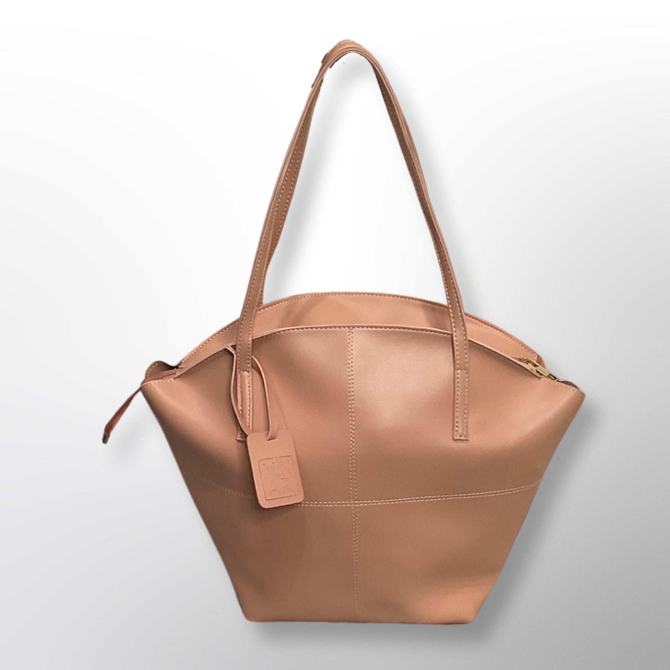 Carly Tea Pink Shoulder Tote Bag
