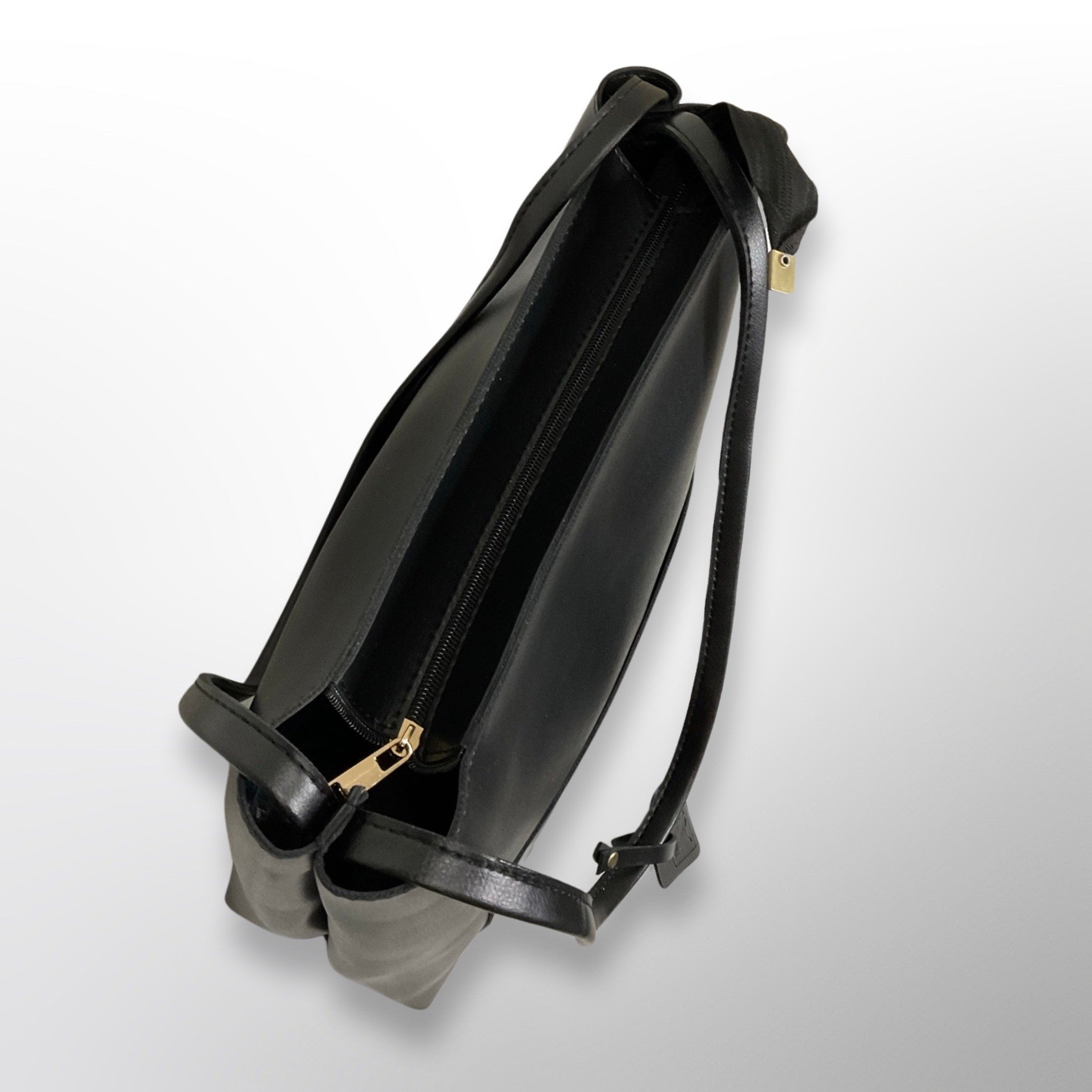 Luna Black Shoulder Tote Bag