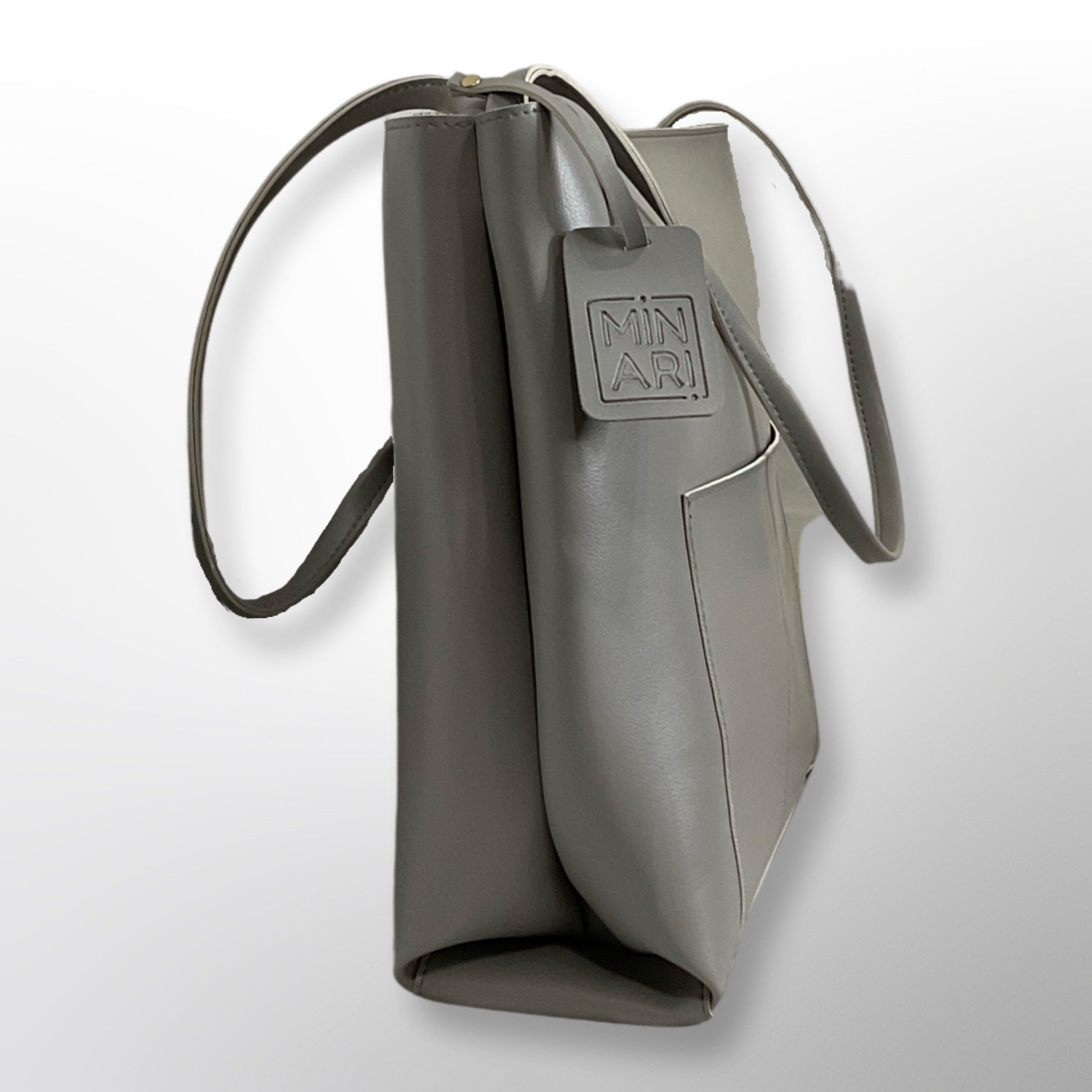 Luna Grey Shoulder Tote Bag