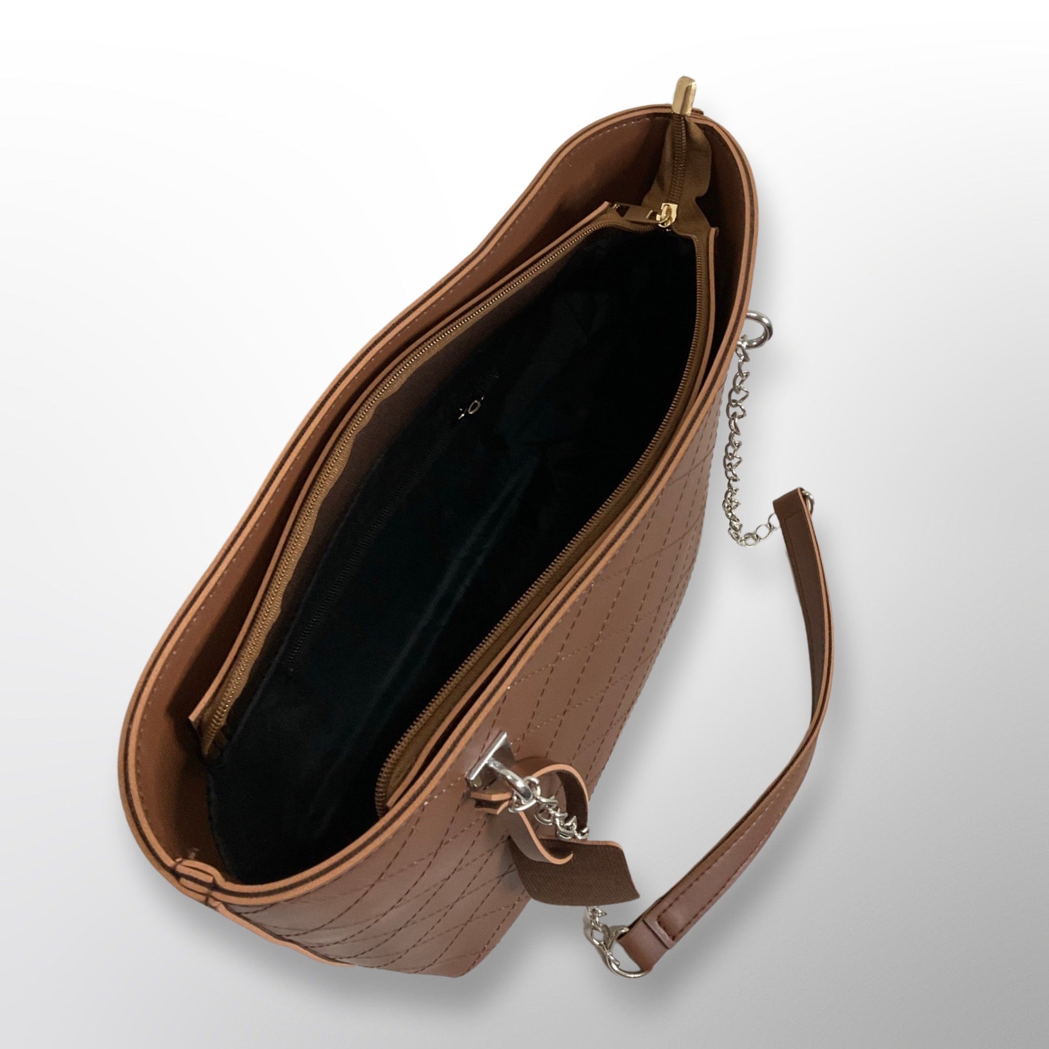 Kate Brown Shoulder Tote Bag