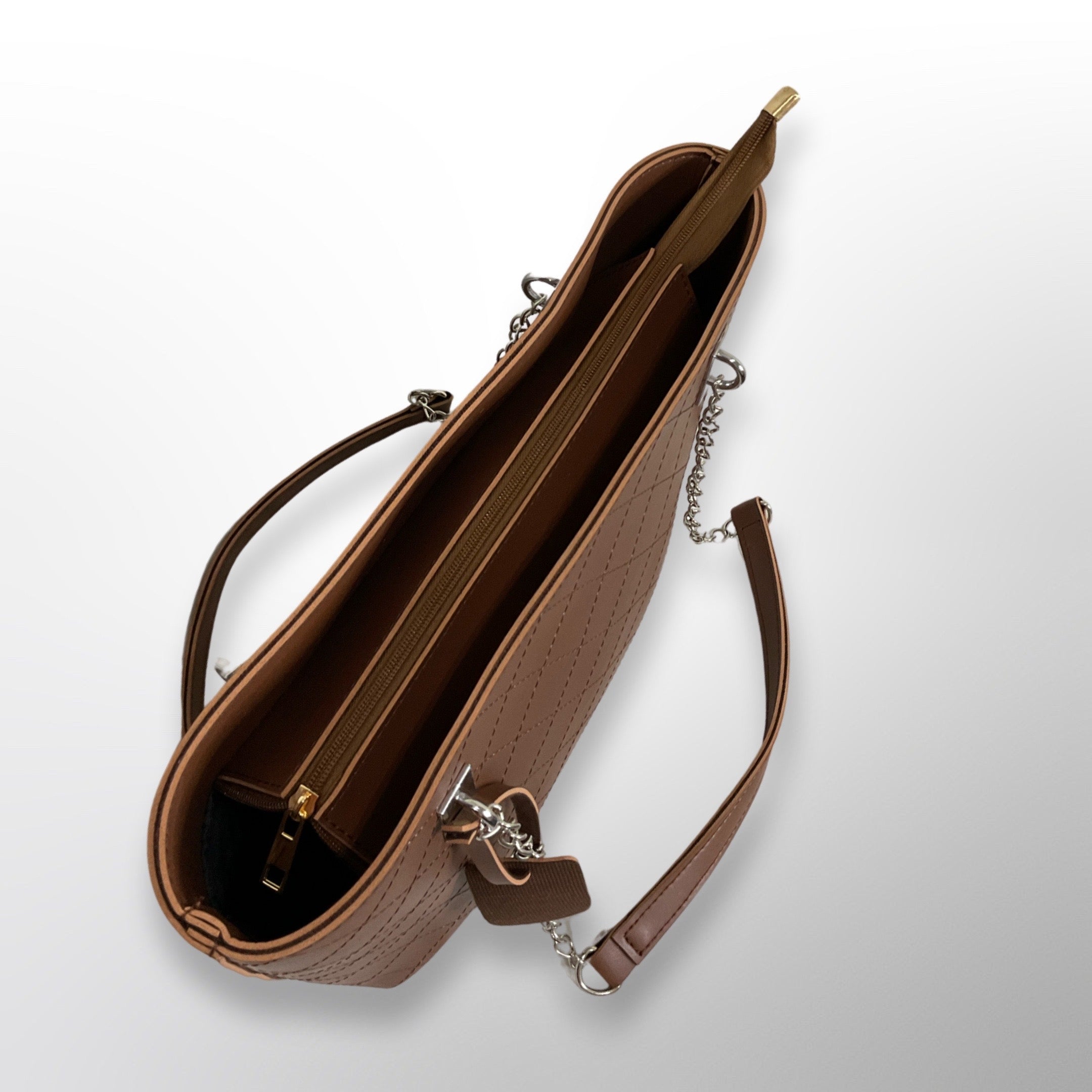 Kate Brown Shoulder Tote Bag