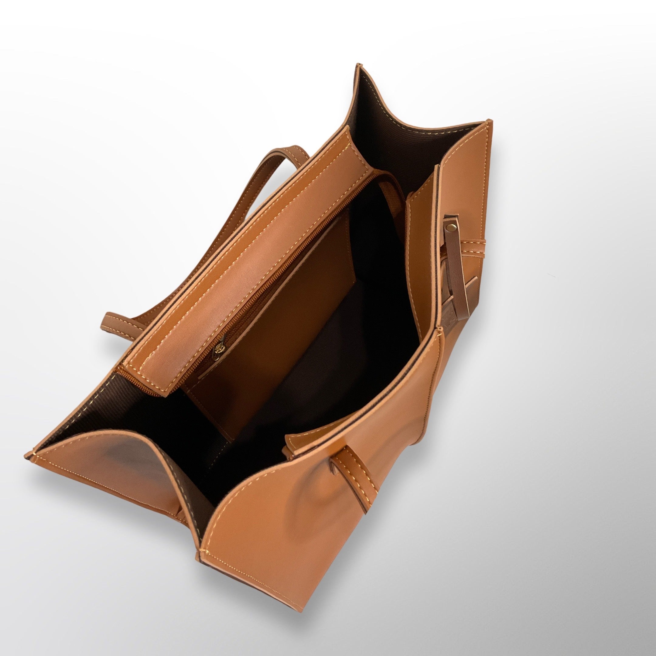 Ivy Brown Tote Shoulder Bag