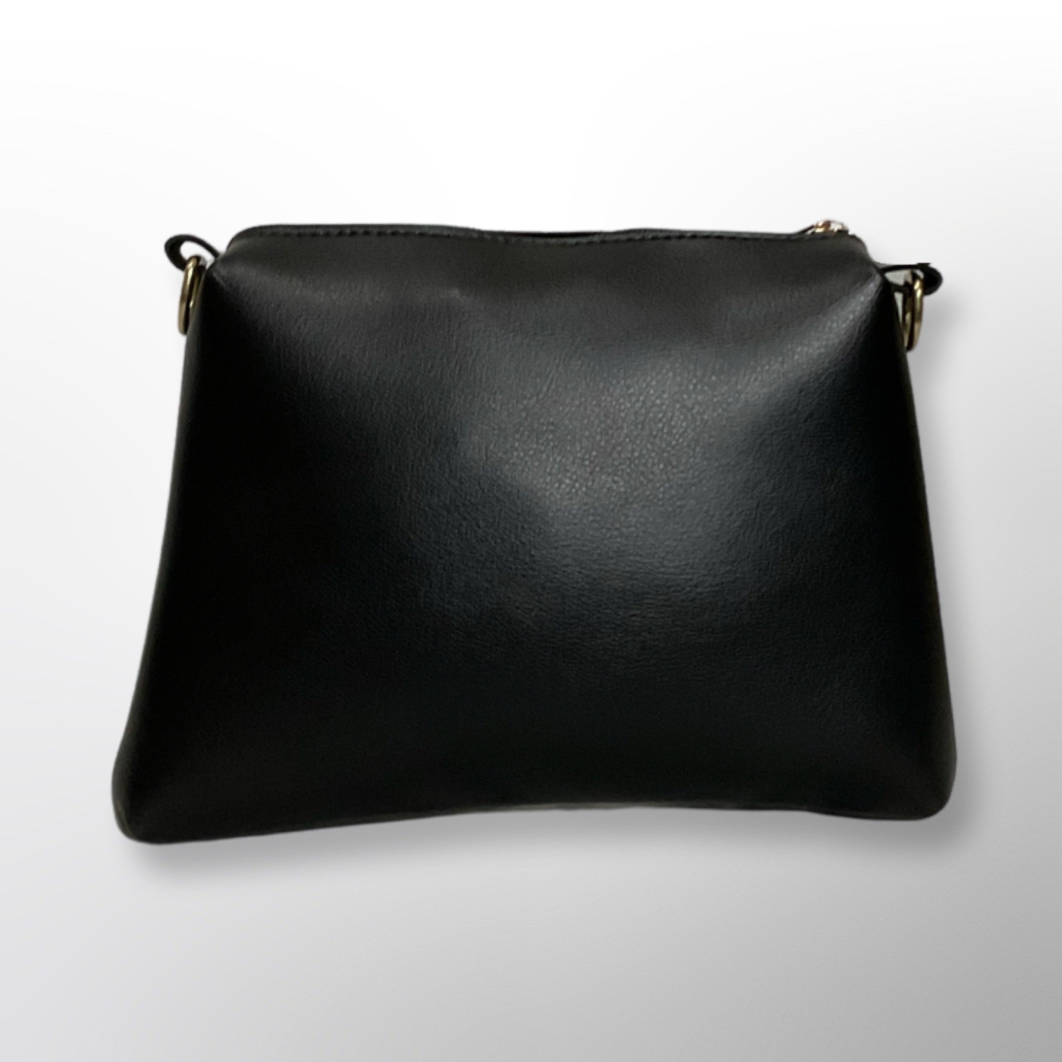 Grace 3 Piece Black Bag Set - Top Handle, Shoulder & Wallet